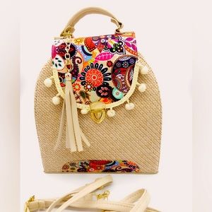 One of a kind stylish chiapaneco Jute  crossbody handbag
